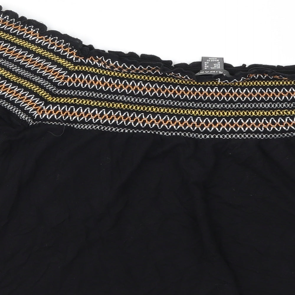 Primark Womens Black   Basic T-Shirt Size 8