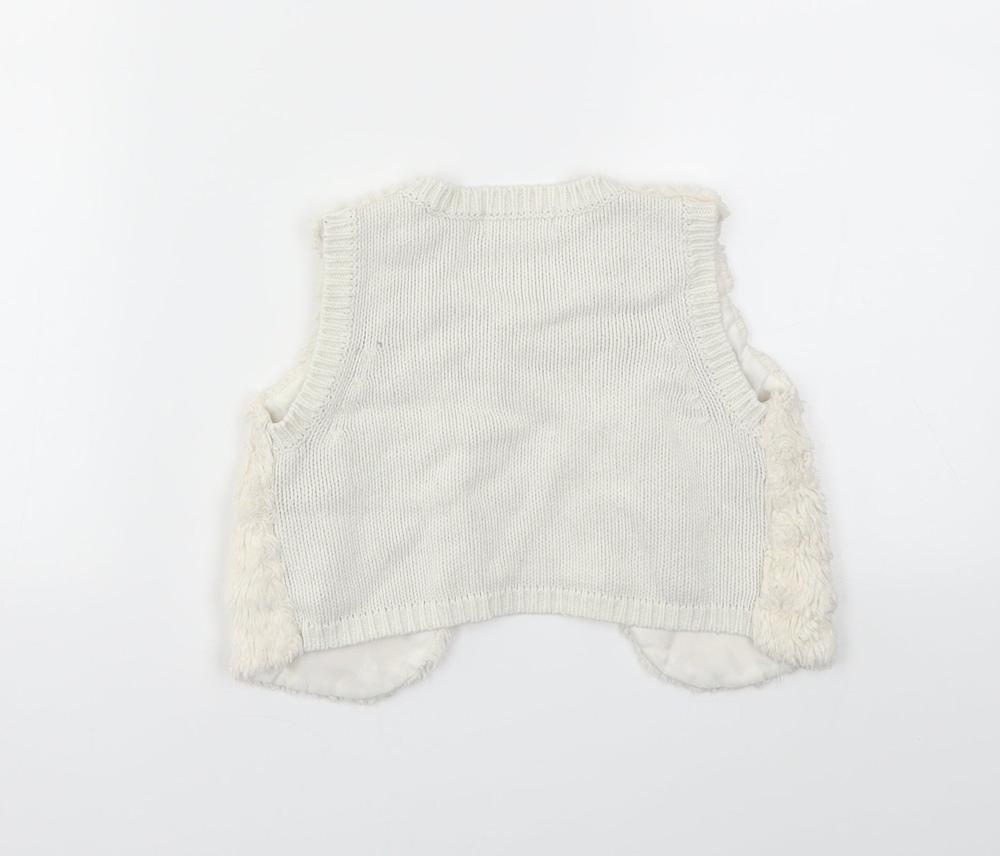 H&M Girls Ivory   Basic Jacket Jacket Size 3-4 Years