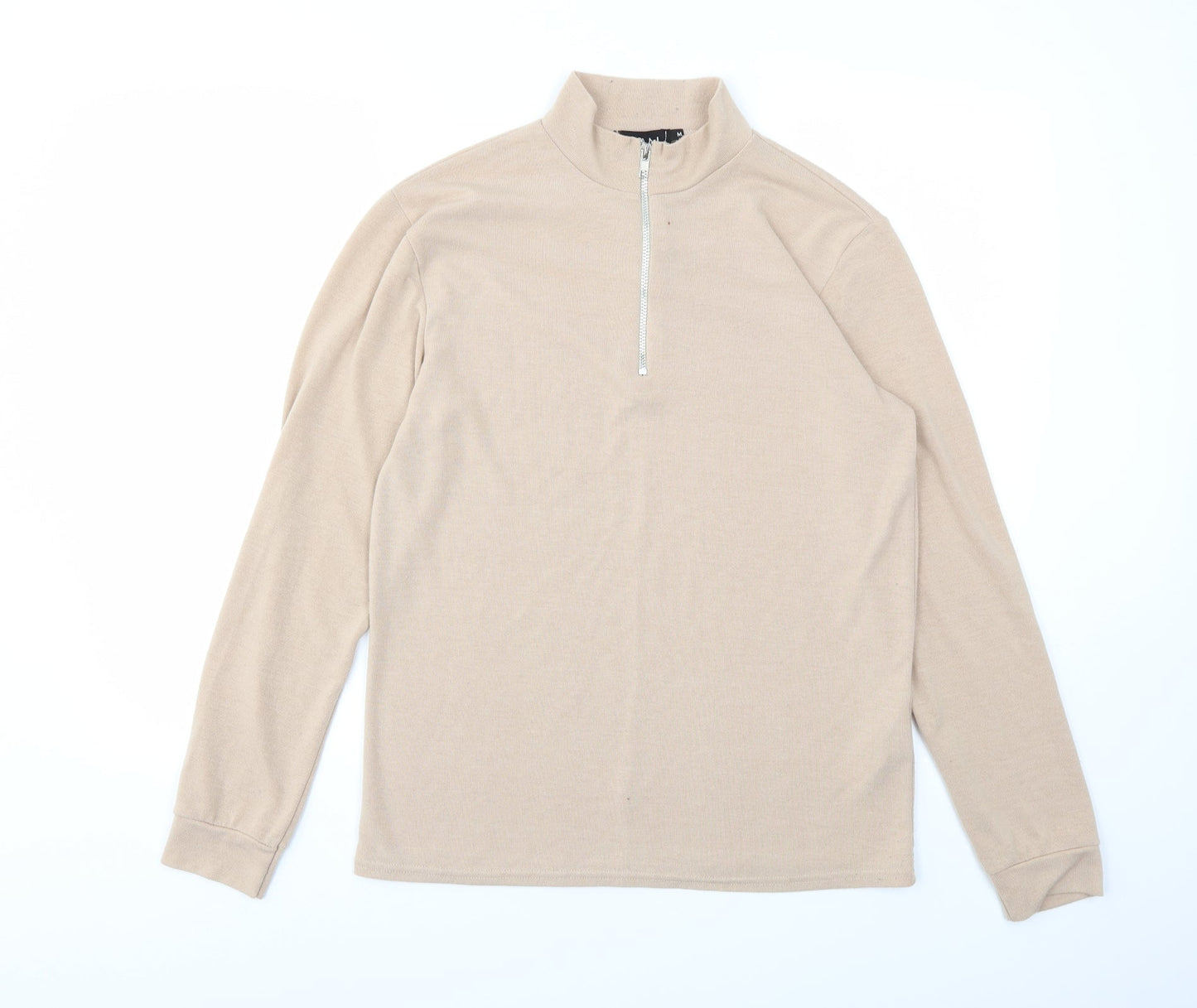 Mens UK Size M BOOHOO MAN Beige Pullover Sweatshirt