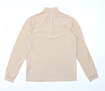 Mens UK Size M BOOHOO MAN Beige Pullover Sweatshirt