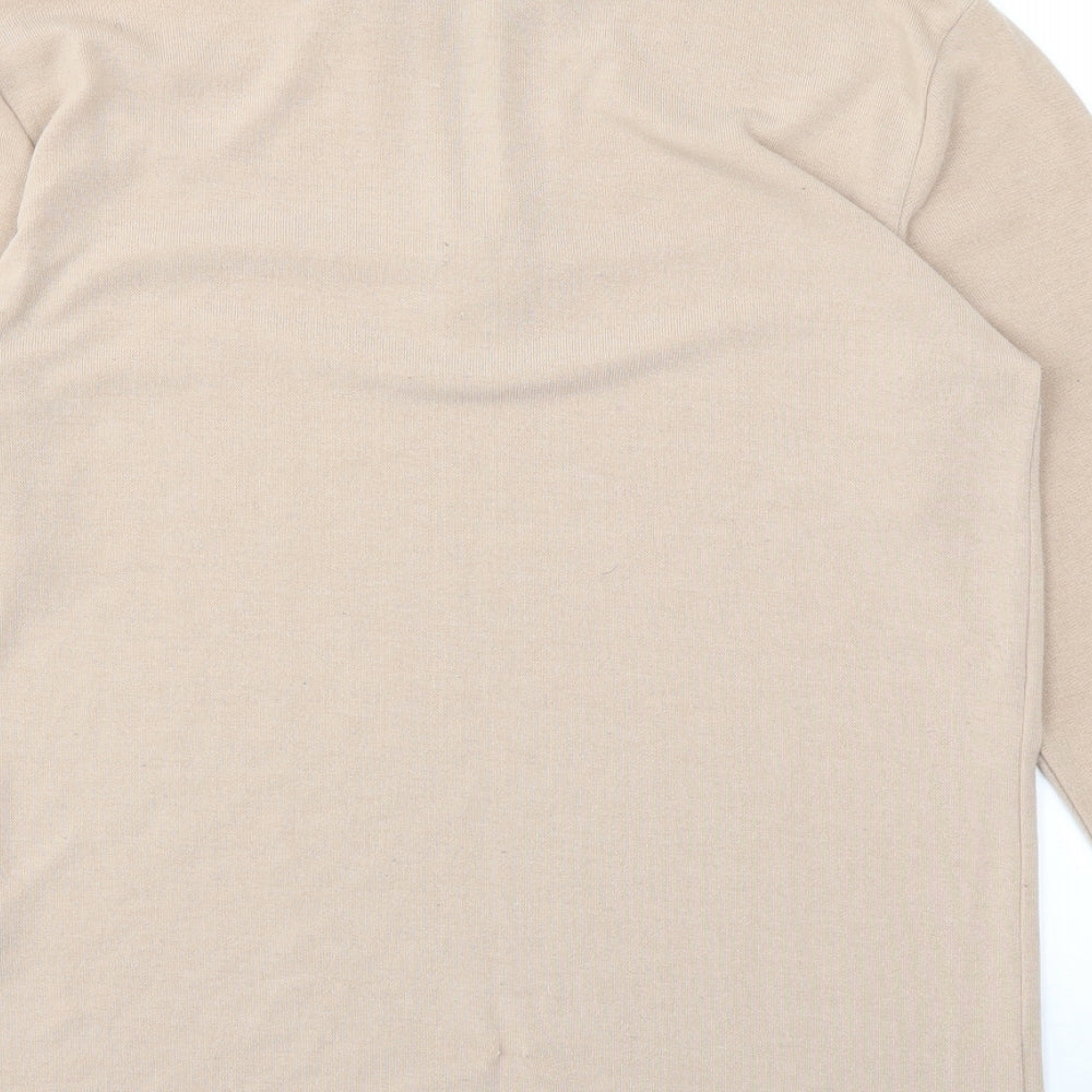 Mens UK Size M BOOHOO MAN Beige Pullover Sweatshirt