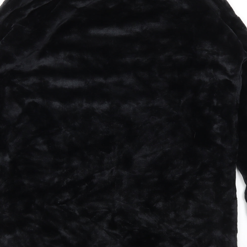 M&S Womens Black Animal Print  Top Gown Size 10
