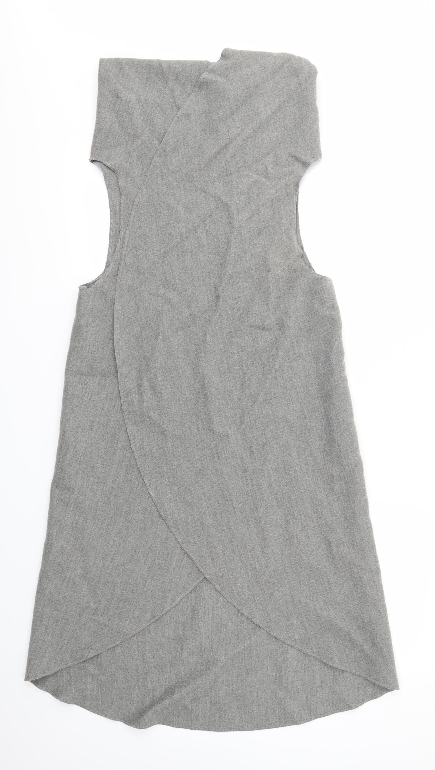 Womens UK Size M New Look Grey Overcoat