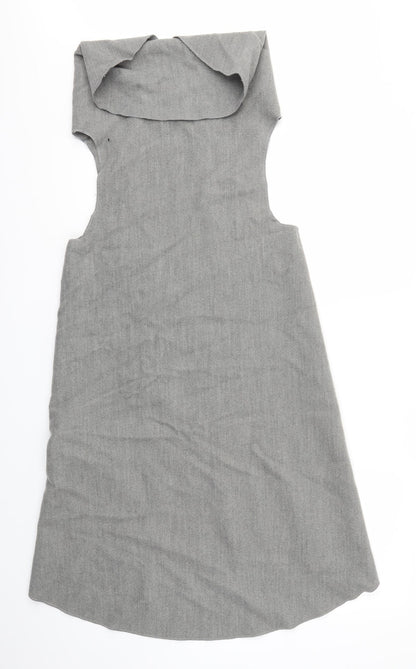 Womens UK Size M New Look Grey Overcoat