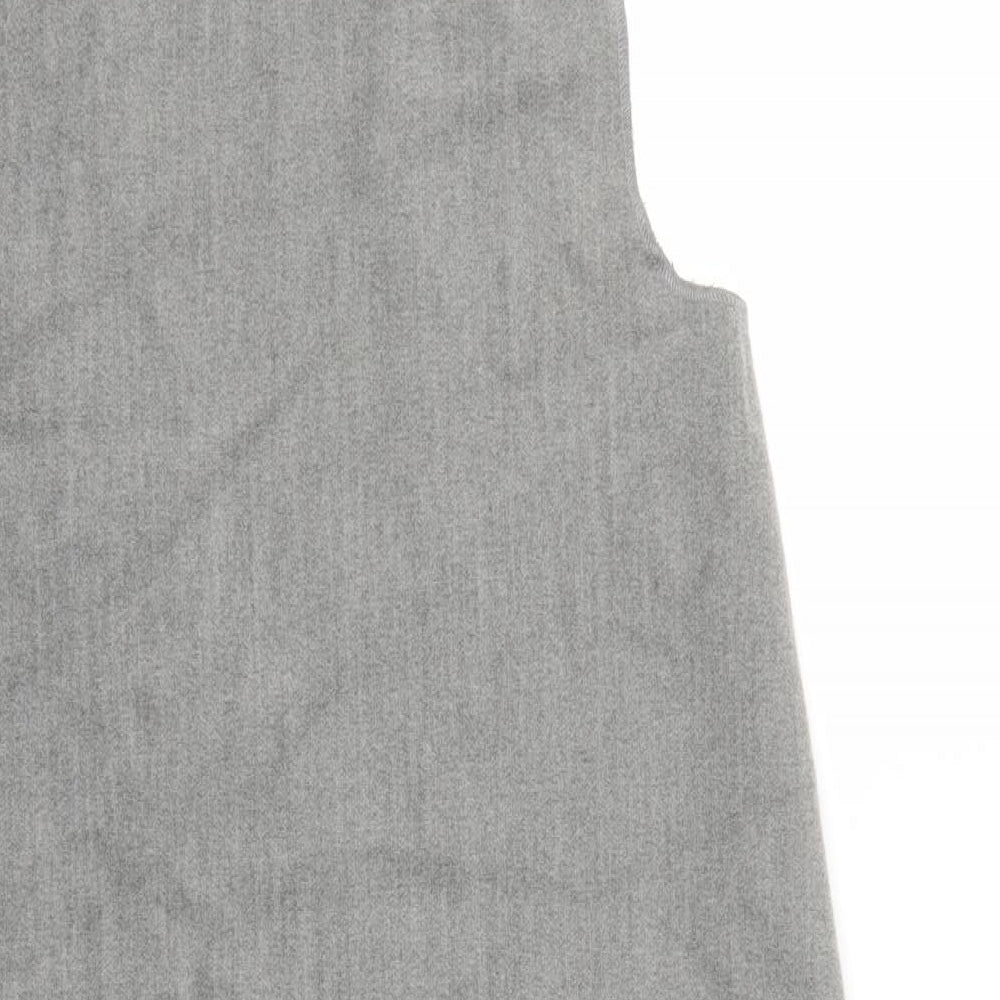 Womens UK Size M New Look Grey Overcoat