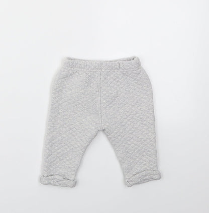 M&S Boys Grey   Capri Trousers Size 6-9 Months