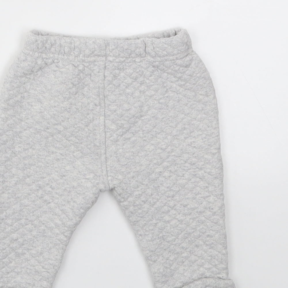M&S Boys Grey   Capri Trousers Size 6-9 Months