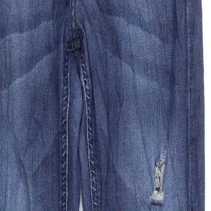 Womens UK Size 10 H&M Regular Fit Skinny Blue Jeans