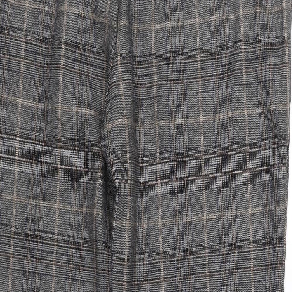 Womens UK Size 34 River Island Regular Fit Carrot Grey Trousers