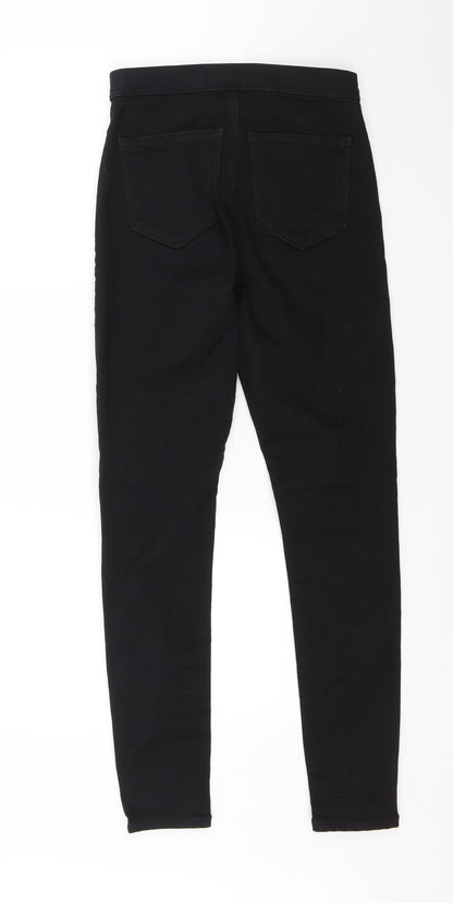 Topshop Womens Black  Denim Skinny Jeans Size 26 in L28 in