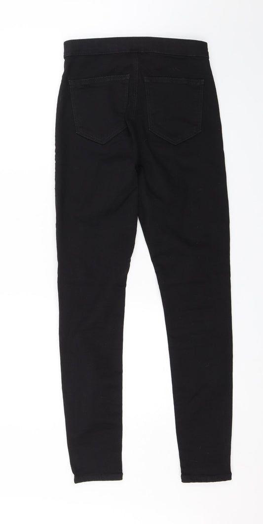 Topshop Womens Black  Denim Skinny Jeans Size 26 in L28 in