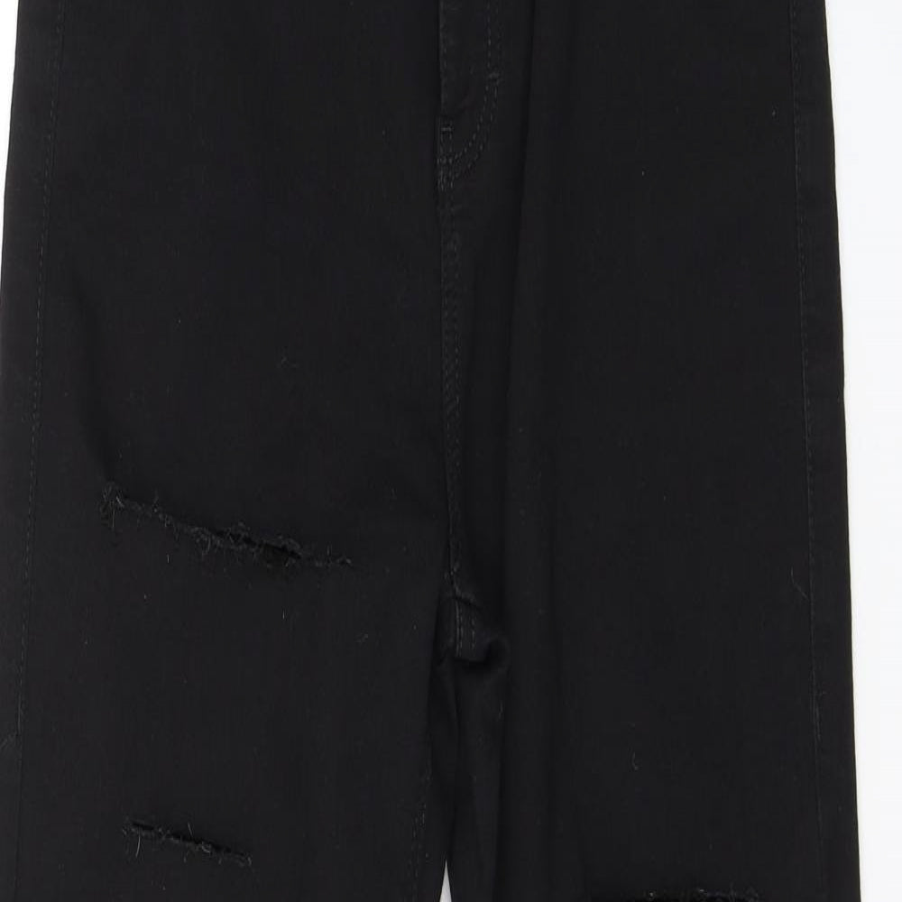 Topshop Womens Black  Denim Skinny Jeans Size 26 in L28 in