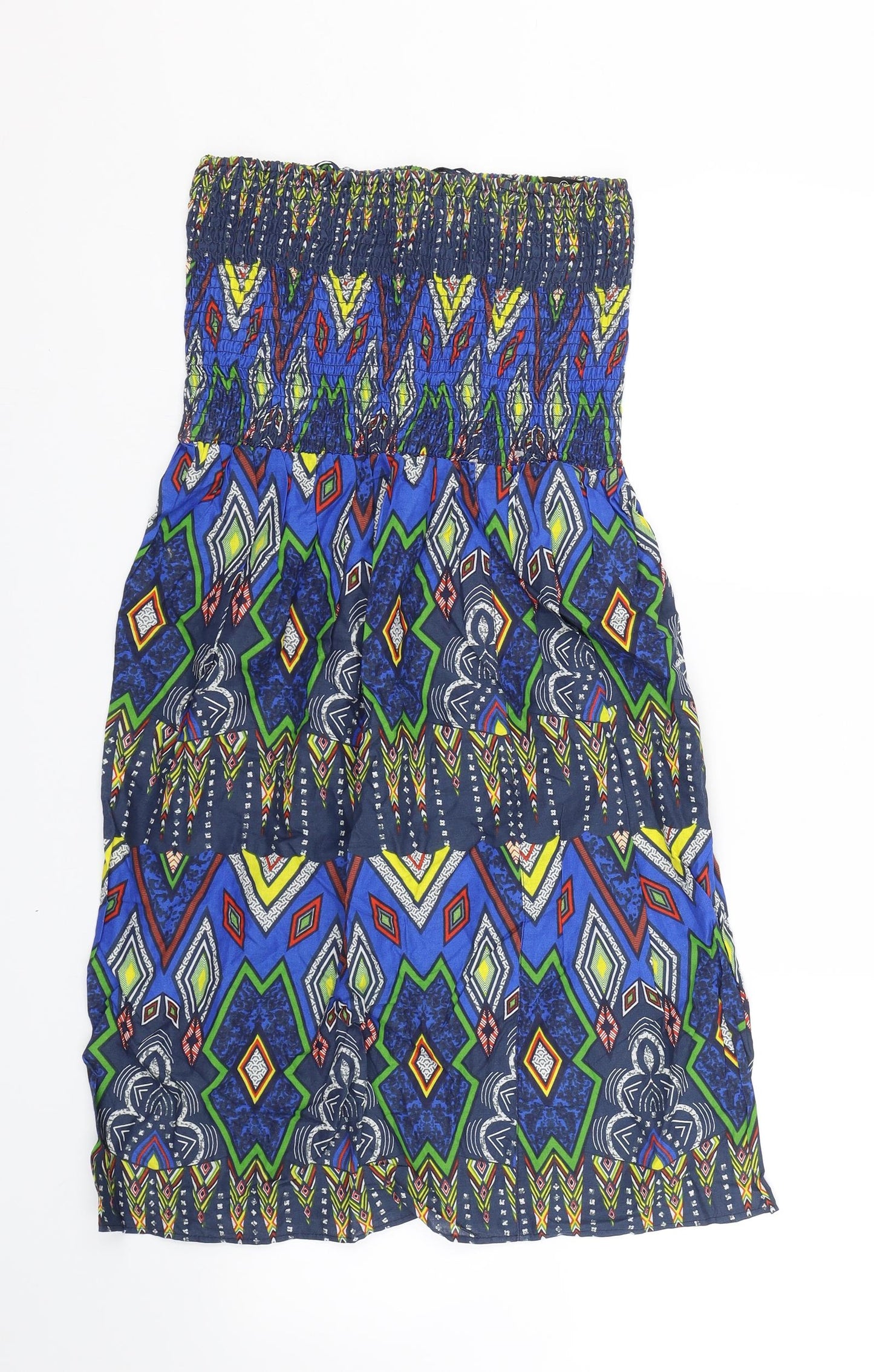 Atmosphere Womens Multicoloured Argyle/Diamond  Fit & Flare  Size 10  - elastic chest