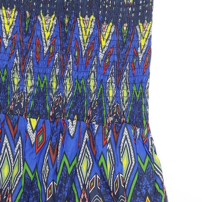 Atmosphere Womens Multicoloured Argyle/Diamond  Fit & Flare  Size 10  - elastic chest