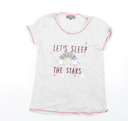 Studio Sleepover Girls Grey   Top Pyjama Top Size S