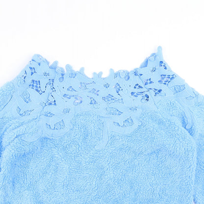 Womens UK Size S Preworn Blue Pullover Jumper