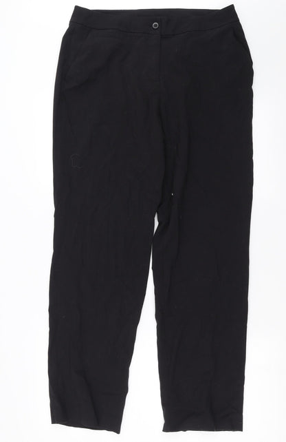 TU Womens Black   Trousers  Size 14 L30 in