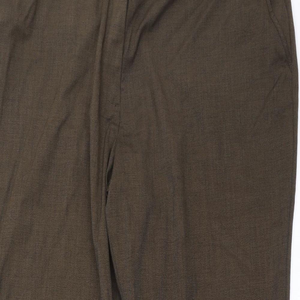 Womens UK Size 18 Marks and Spencer Regular Fit  Brown Trousers