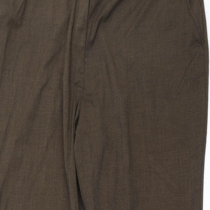 Womens UK Size 18 Marks and Spencer Regular Fit  Brown Trousers