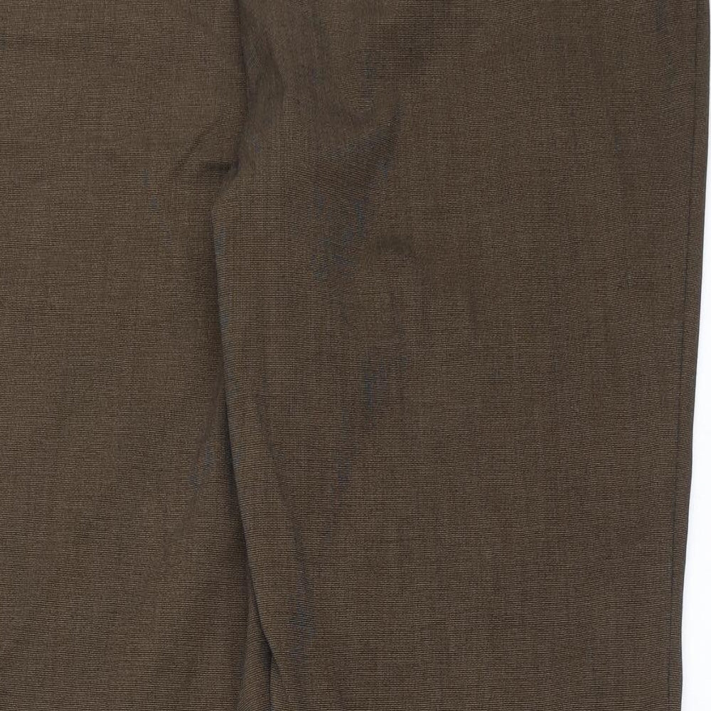 Womens UK Size 18 Marks and Spencer Regular Fit  Brown Trousers