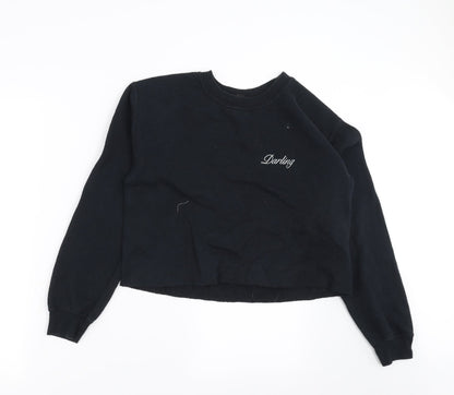 Topshop Womens Blue   Pullover Sweatshirt Size S  - Darling