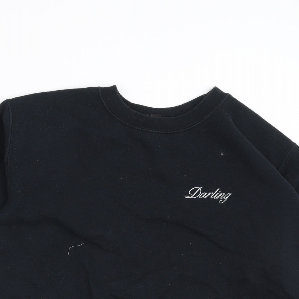 Topshop Womens Blue   Pullover Sweatshirt Size S  - Darling