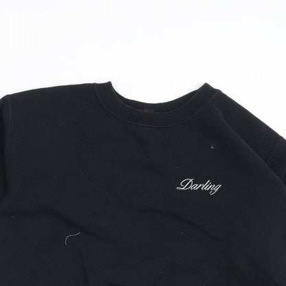 Topshop Womens Blue   Pullover Sweatshirt Size S  - Darling