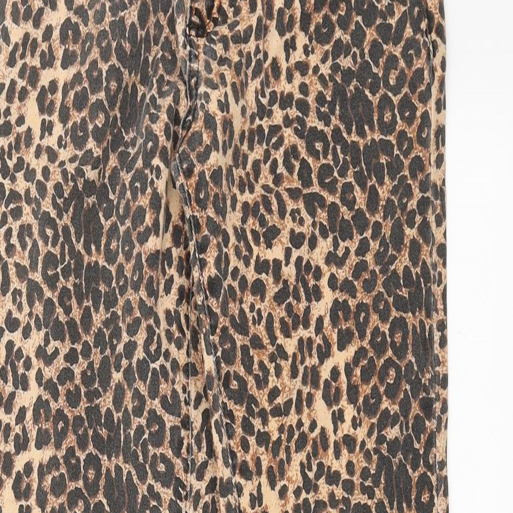 Womens UK Size 6 Miss Denim Extra-Slim Fit Skinny Brown Jeans