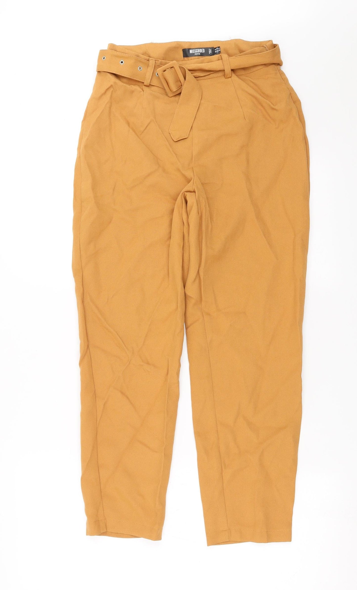 Womens UK Size 8 Missguided Regular Fit  Brown Trousers