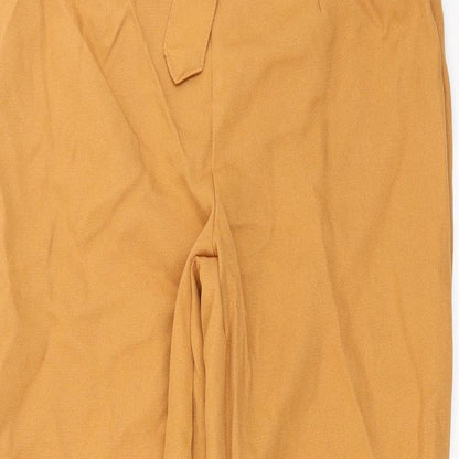 Womens UK Size 8 Missguided Regular Fit  Brown Trousers