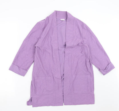 Damart Womens Purple   Cardigan Jumper Size 14