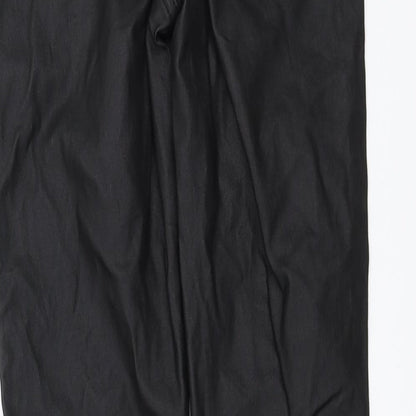 Womens UK Size 8 Missguided Extra-Slim Fit  Black Trousers