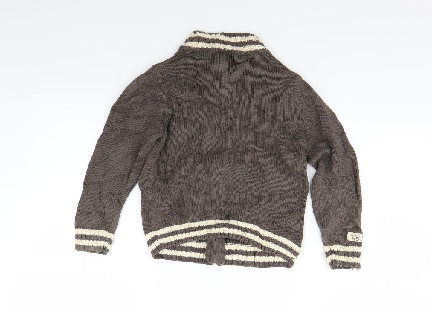 Cherokee Boys Brown  Knit Cardigan Jumper Size 3 Years