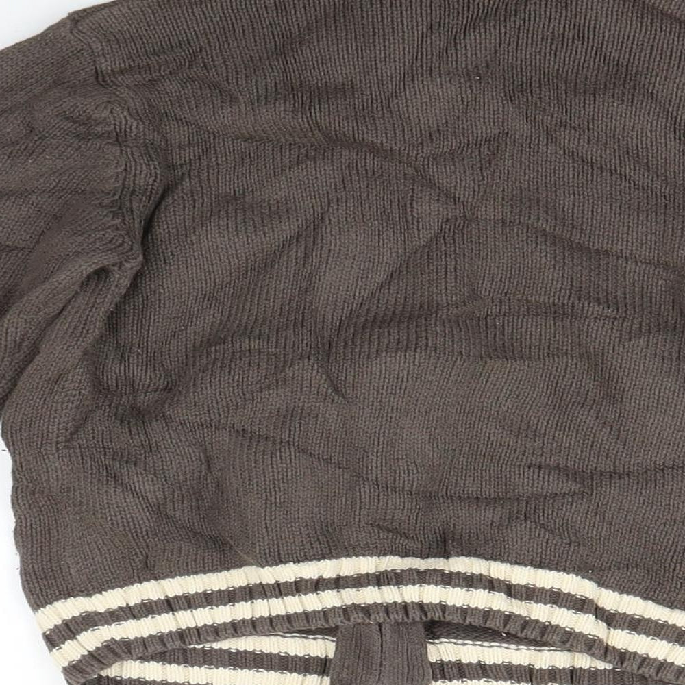 Cherokee Boys Brown  Knit Cardigan Jumper Size 3 Years