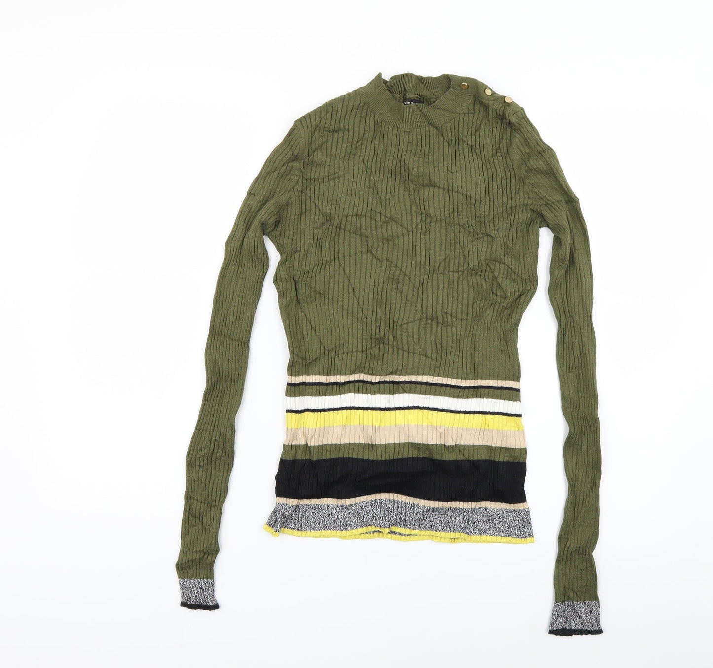 Womens UK Size 8 River Island Green Pullover Jumper