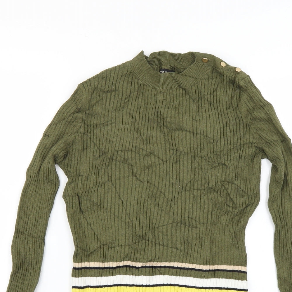 Womens UK Size 8 River Island Green Pullover Jumper