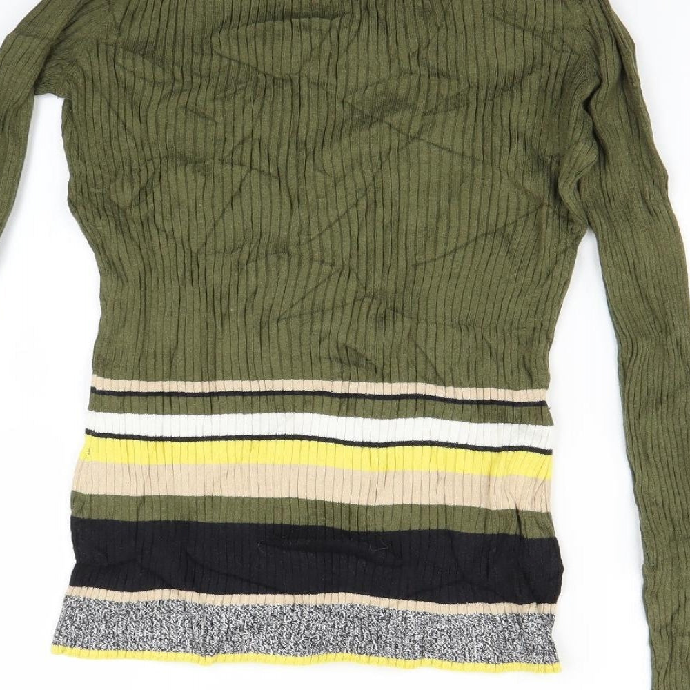 Womens UK Size 8 River Island Green Pullover Jumper