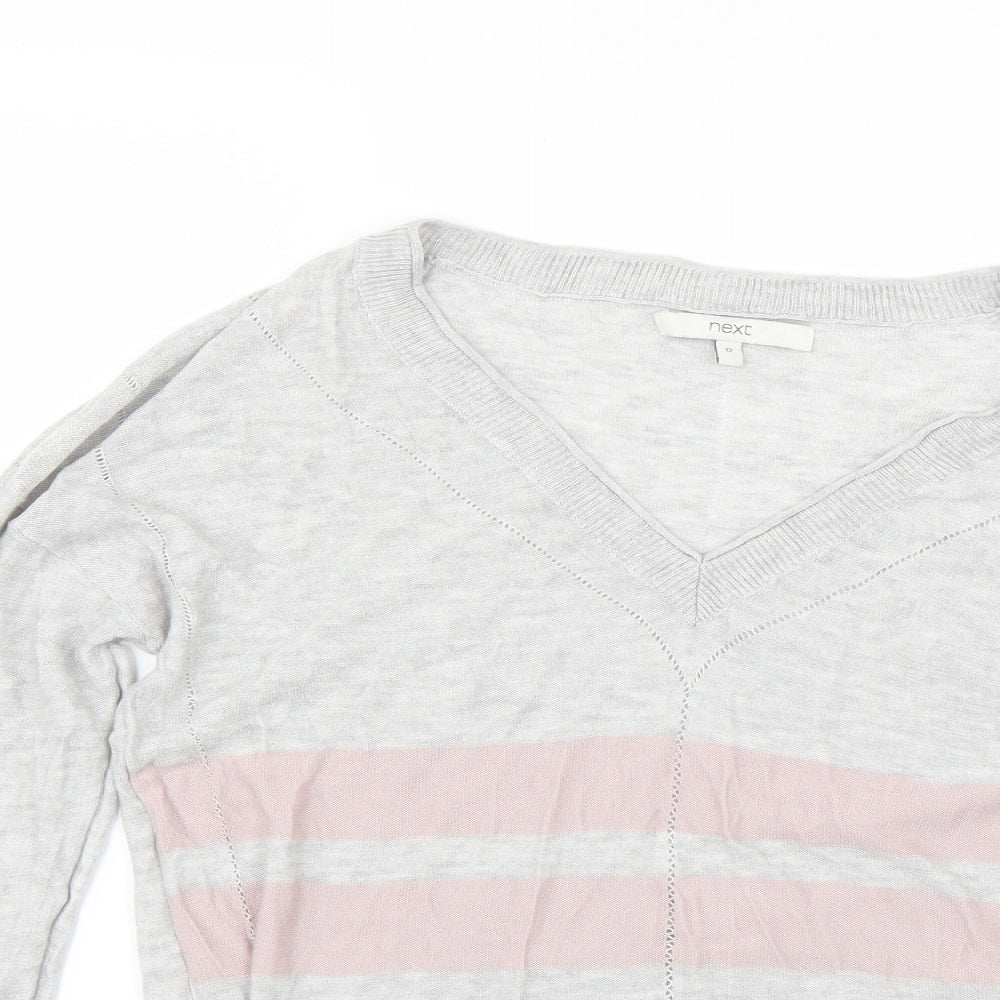 Womens UK Size 12 NEXT Grey Pullover Jumper