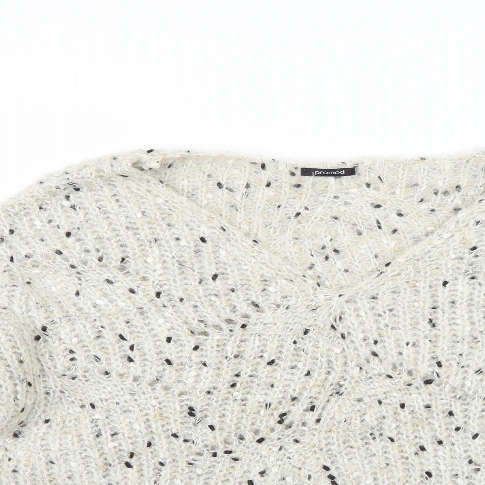 Womens UK Size S Promod Beige Pullover Jumper