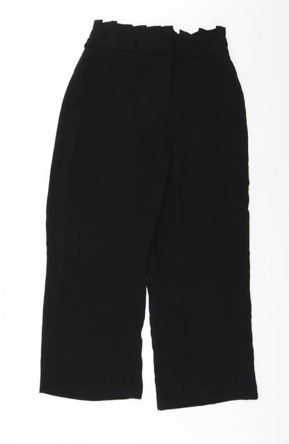 Womens UK Size 10 River Island Regular Fit  Black Trousers