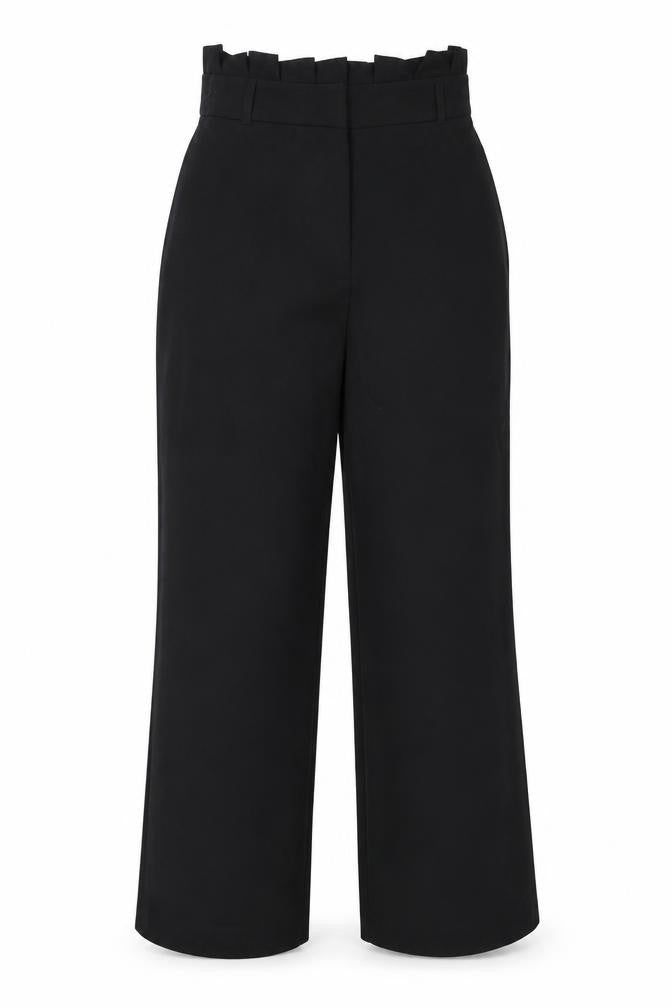 Womens UK Size 10 River Island Regular Fit  Black Trousers