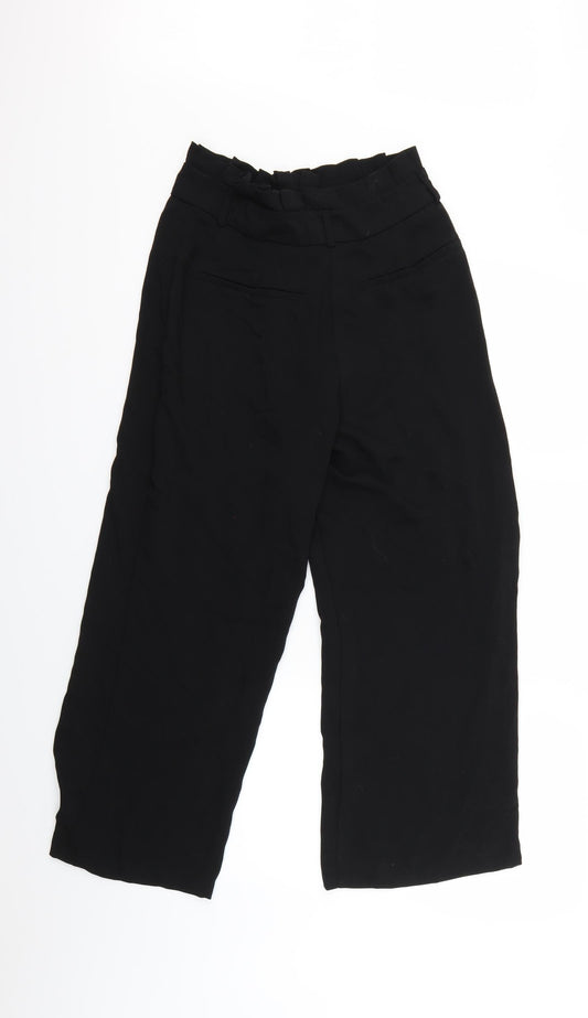 Womens UK Size 10 River Island Regular Fit  Black Trousers