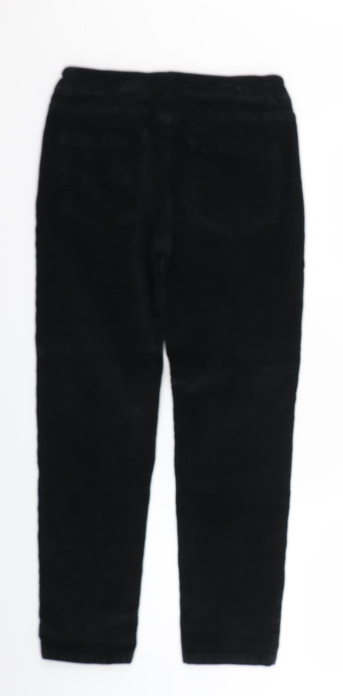 Tru Womens Black  Corduroy Capri Jeans Size 10 L24 in