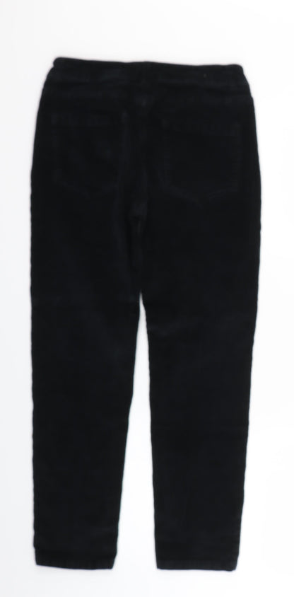 Tru Womens Black  Corduroy Capri Jeans Size 10 L24 in