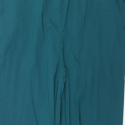 Papaya Womens Green   Capri Trousers Size 33 in L24 in