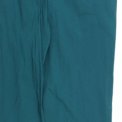 Papaya Womens Green   Capri Trousers Size 33 in L24 in