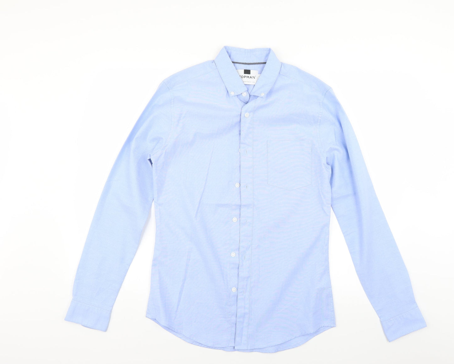 Topman Mens Blue    Button-Up Size S