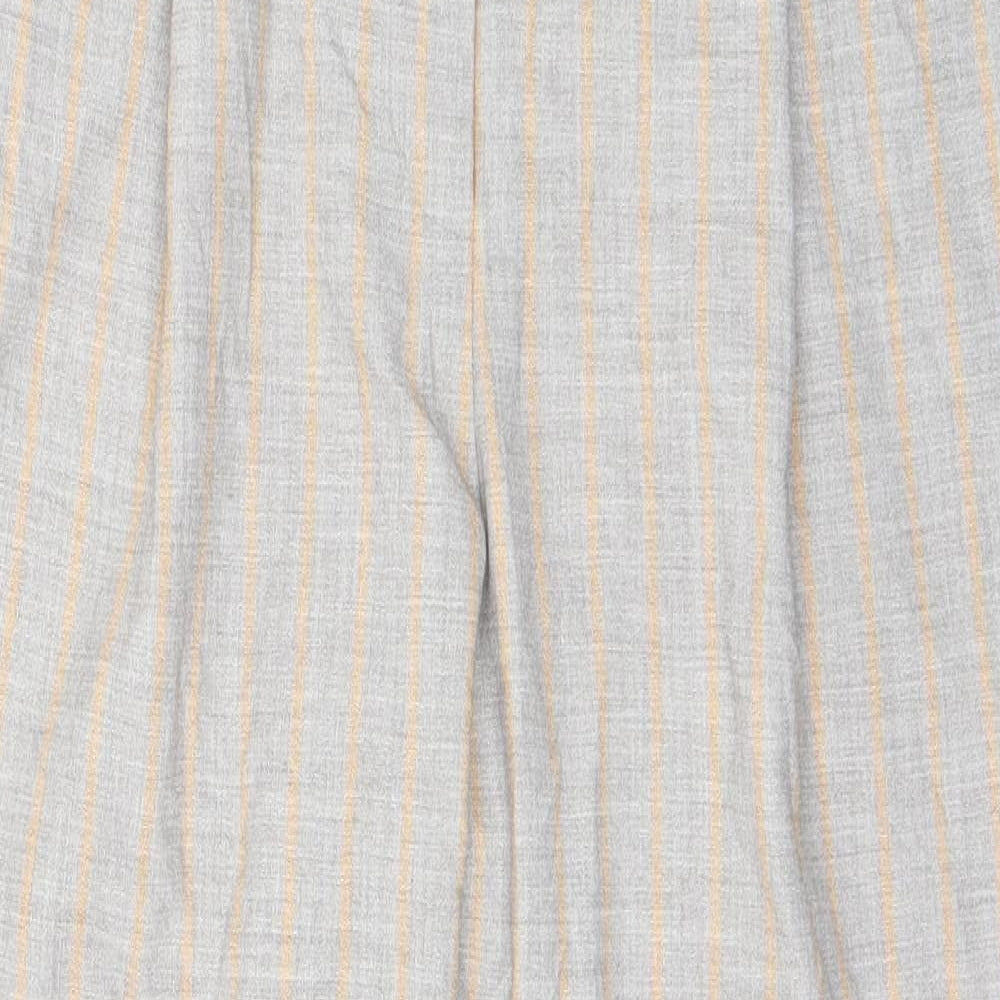 TU Womens Beige Striped  Trousers  Size 14 L24 in
