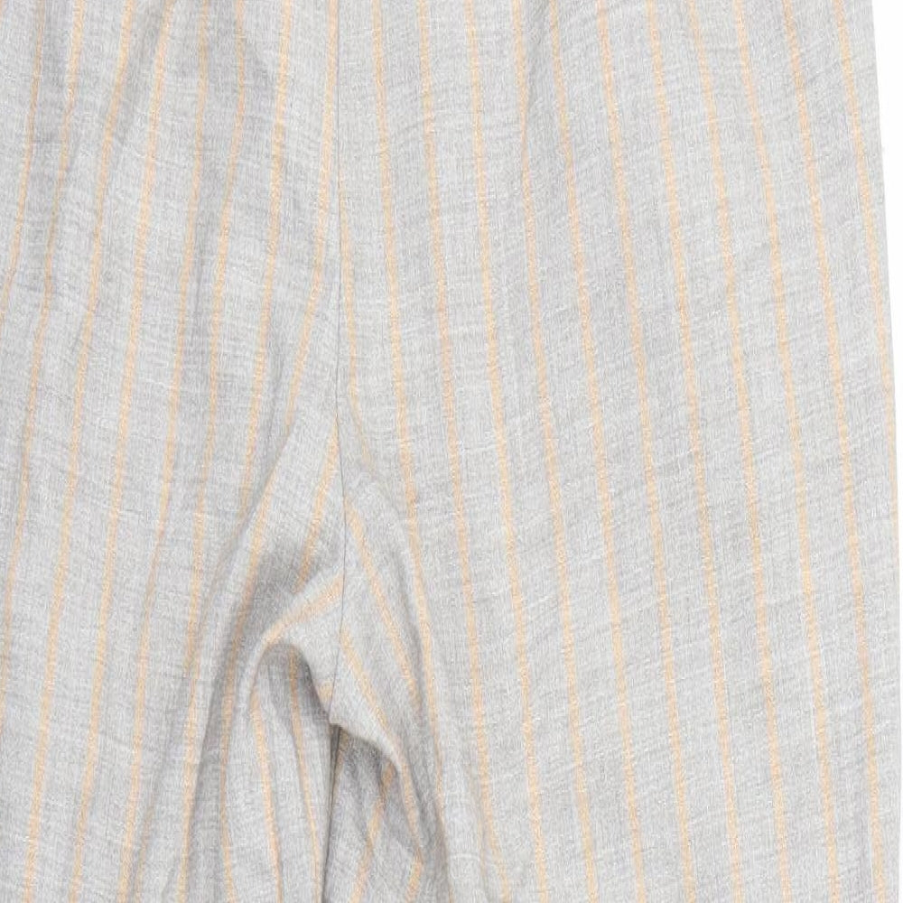 TU Womens Beige Striped  Trousers  Size 14 L24 in
