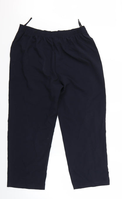 BM Womens Blue   Cropped Trousers Size 14 L23 in